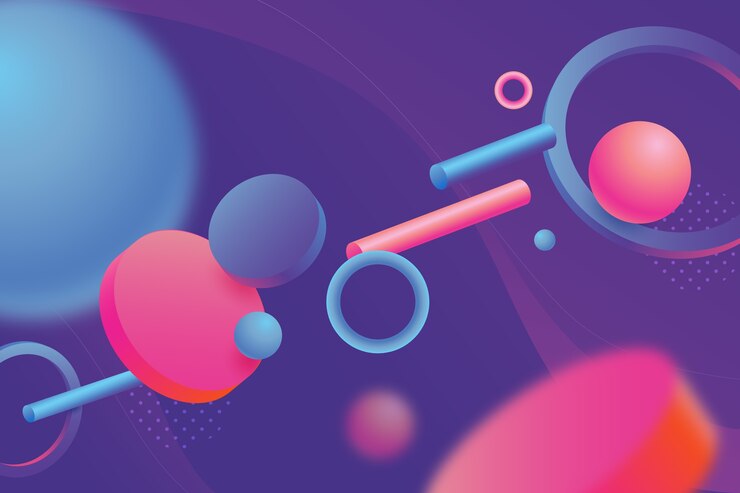 Vector Gratis 3d shapes for landing pages