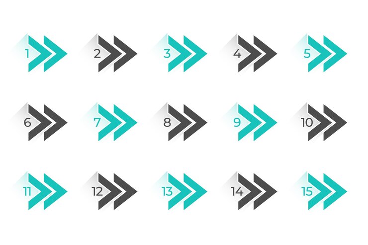 Vector Gratis 3d style bullet points element in collection