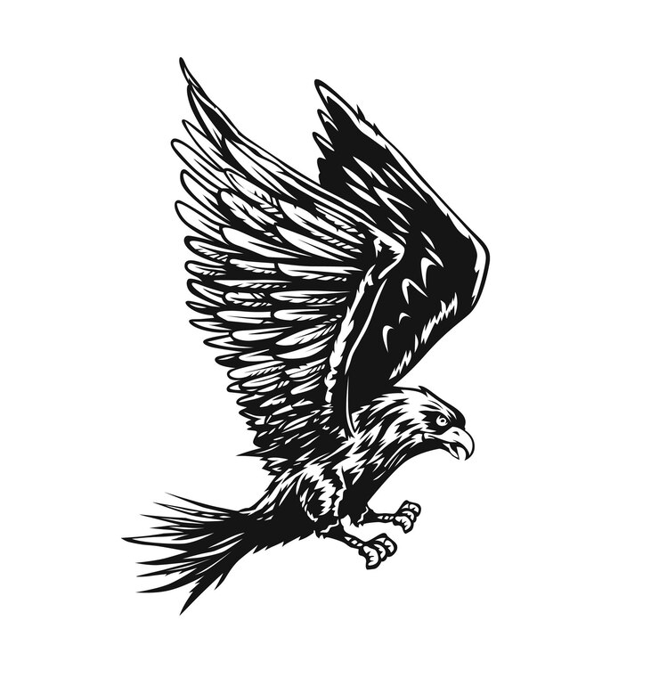Vector Gratis 4th of july american eagle with usa flag independence day