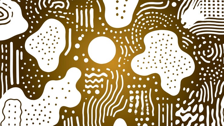 Vector Gratis a brown background with white dots and dots on it