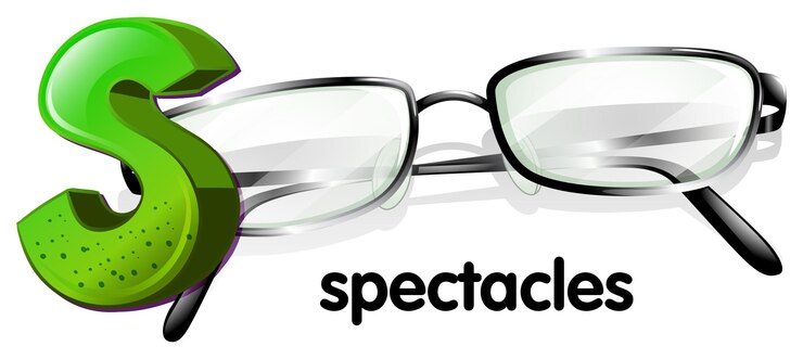 Vector Gratis a letter s for spectacles