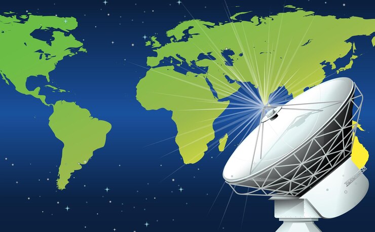Vector Gratis a satellite in the space