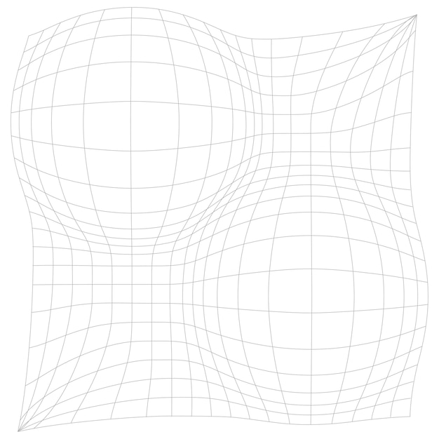 abstract 3d generative glitched grid wireframe vector design