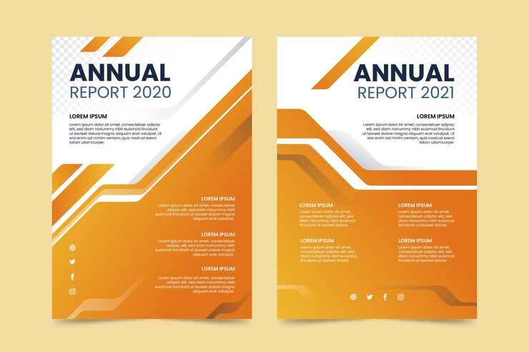 Vector Gratis abstract annual report template
