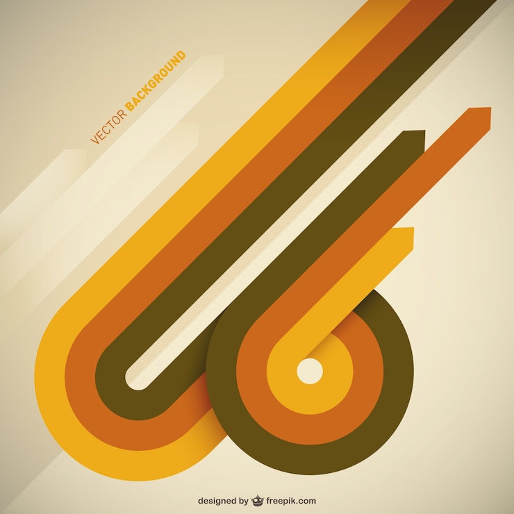 Vector Gratis abstract arrows retro background 