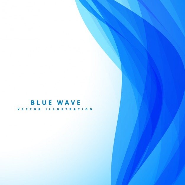 Vector Gratis abstract backdrop with blue waves