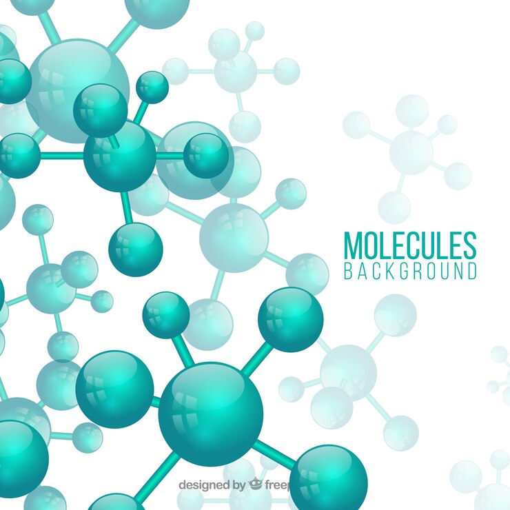 Vector Gratis abstract background of green molecules