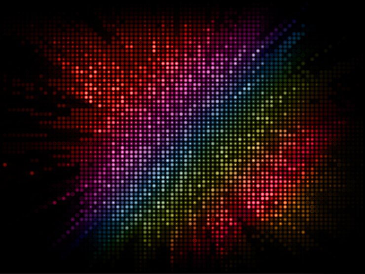 Vector Gratis abstract background with a disco lights effect