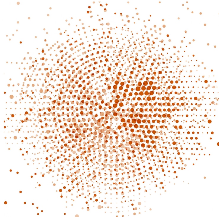 Vector Gratis abstract background with brown halftone dots