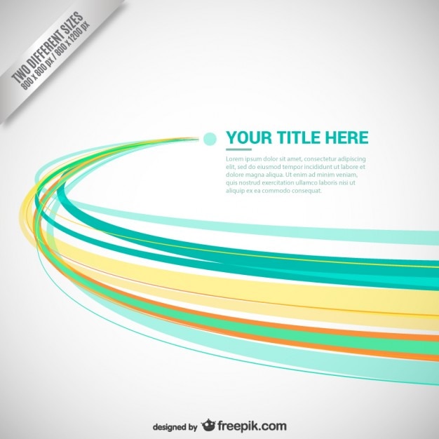 Vector Gratis abstract background with color lines