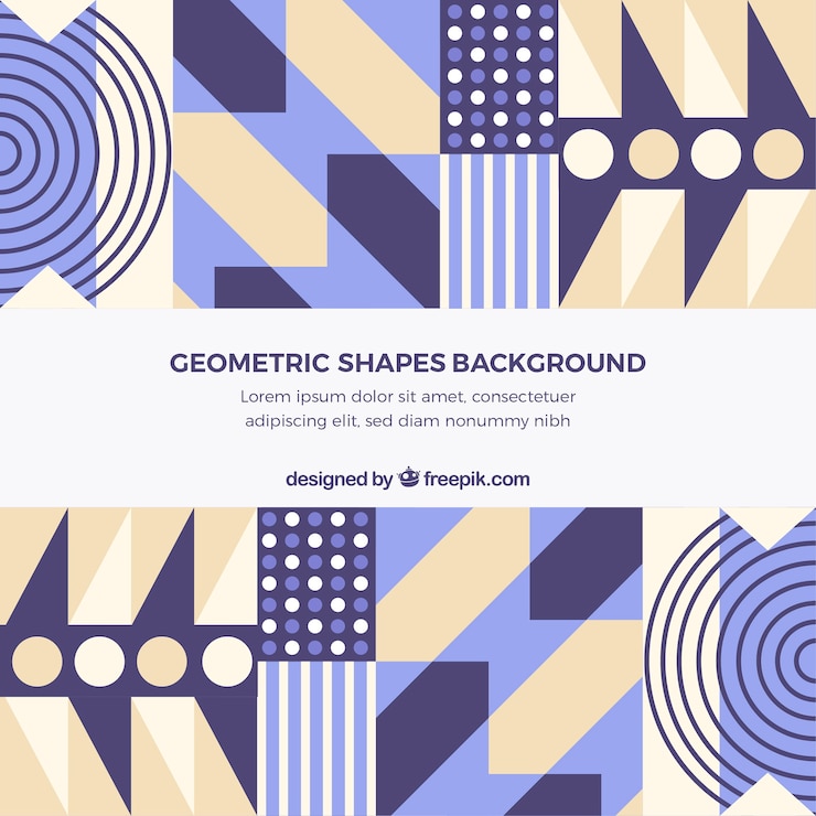 Vector Gratis abstract background with geometric shapes