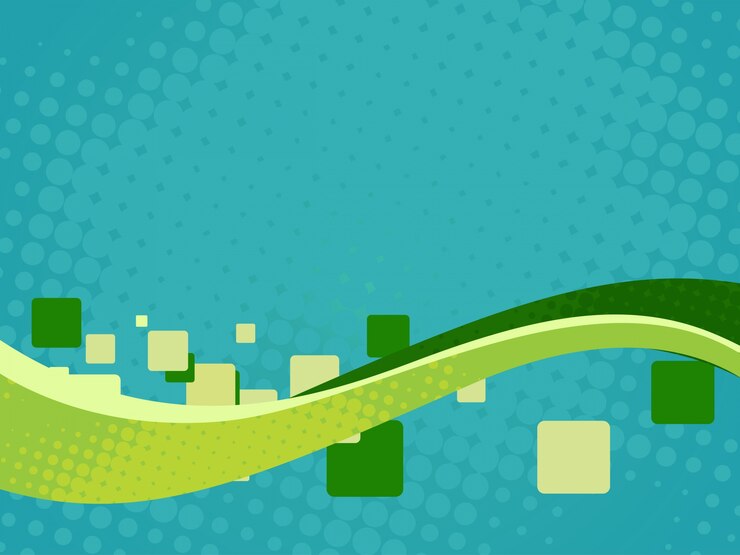 Vector Gratis abstract background with green wave and rectangles