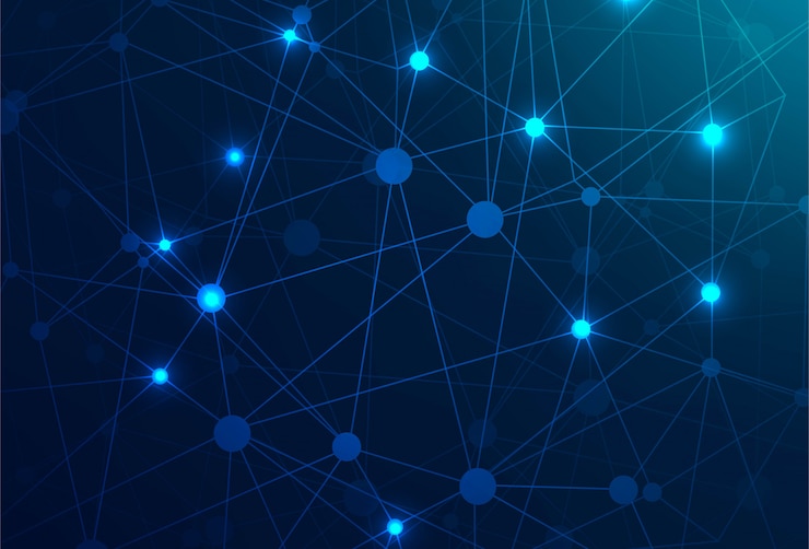 Vector Gratis abstract blue polygon technology background