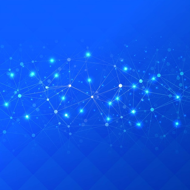 Abstract blue techno background