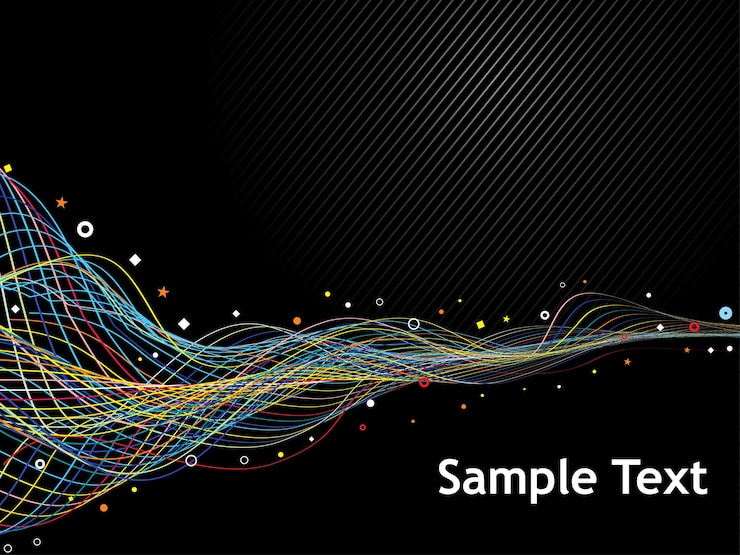 Vector Gratis abstract colorful creative lines background