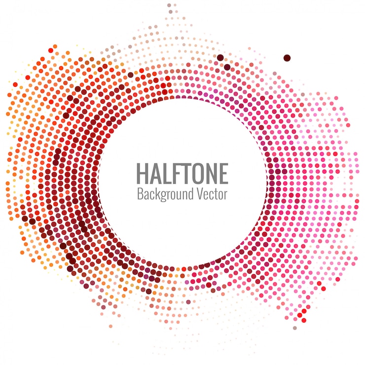 Vector Gratis abstract colorful halftone background vector