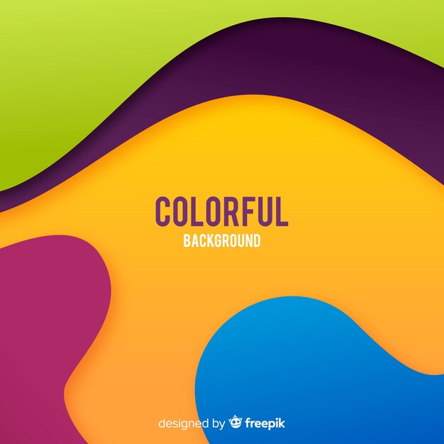 abstract colorful shaped background