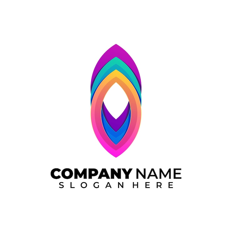 Vector Gratis abstract coloring logo