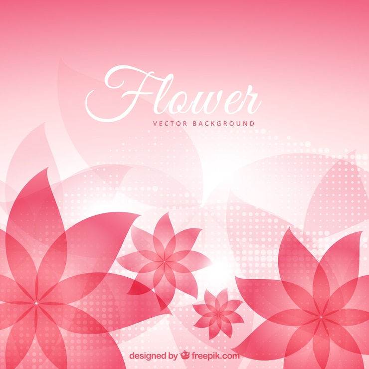 Vector Gratis abstract flowers bakground