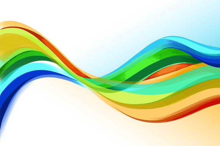 Vector Gratis abstract flowing colorful stylish wave background