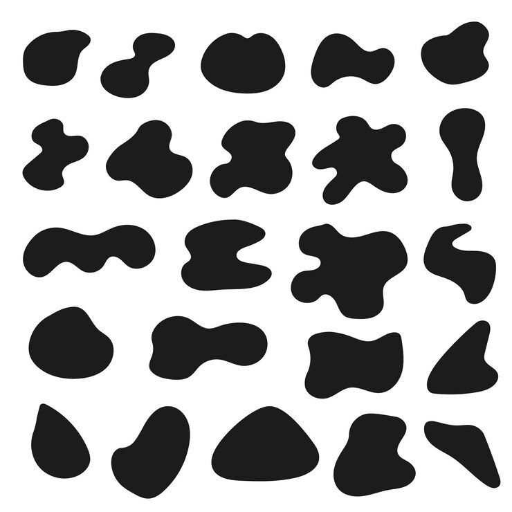 Vector Gratis abstract fluid frame set