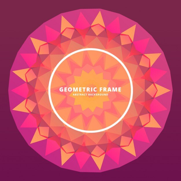 Vector Gratis abstract geometric frame