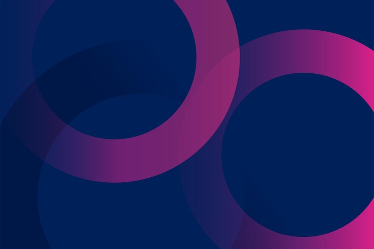 Vector Gratis abstract geometric round shape on blue background design