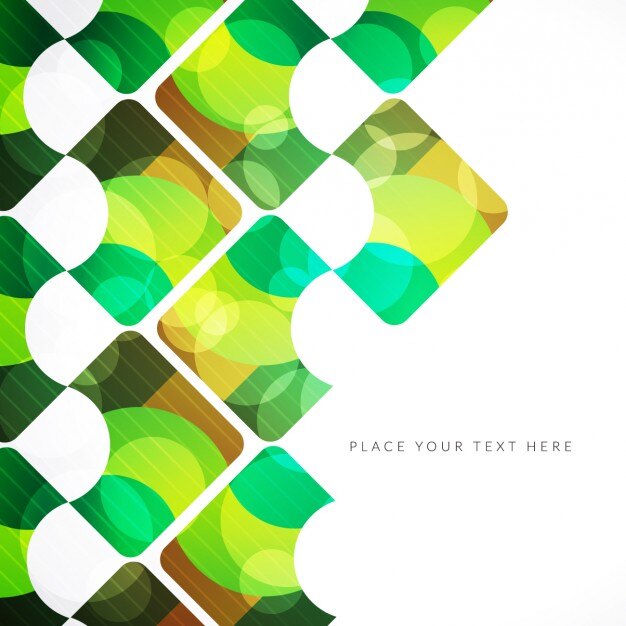 Vector Gratis abstract green background in geometrical style