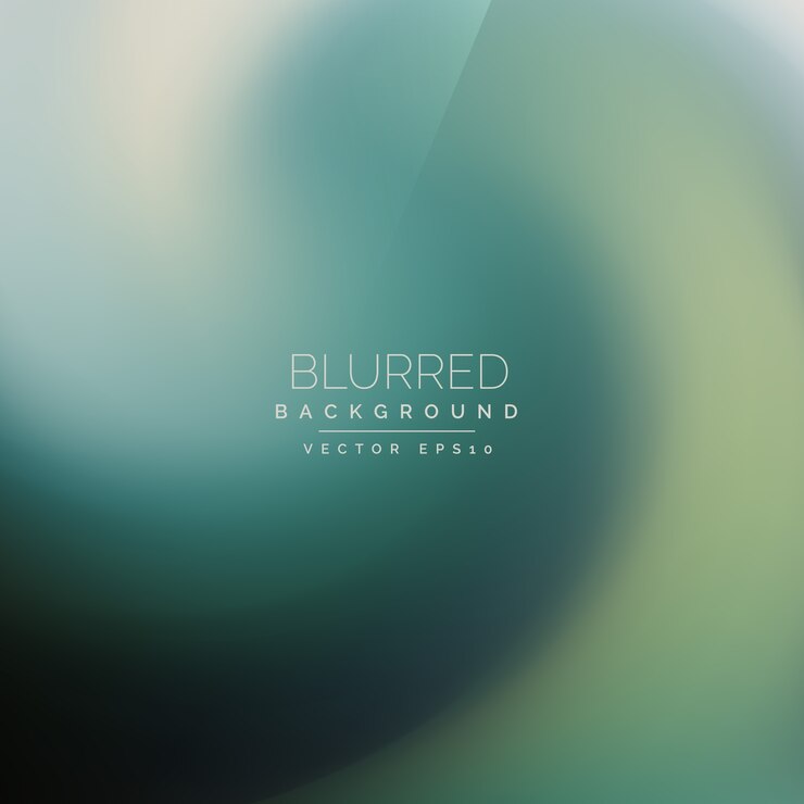 Vector Gratis abstract green blurred swirl background