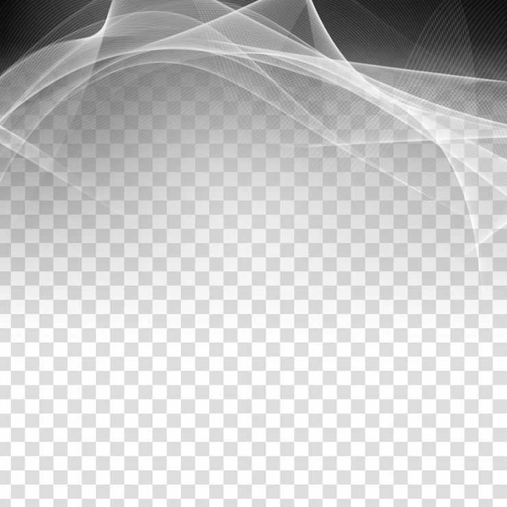 Vector Gratis abstract grey wave transparent modern background