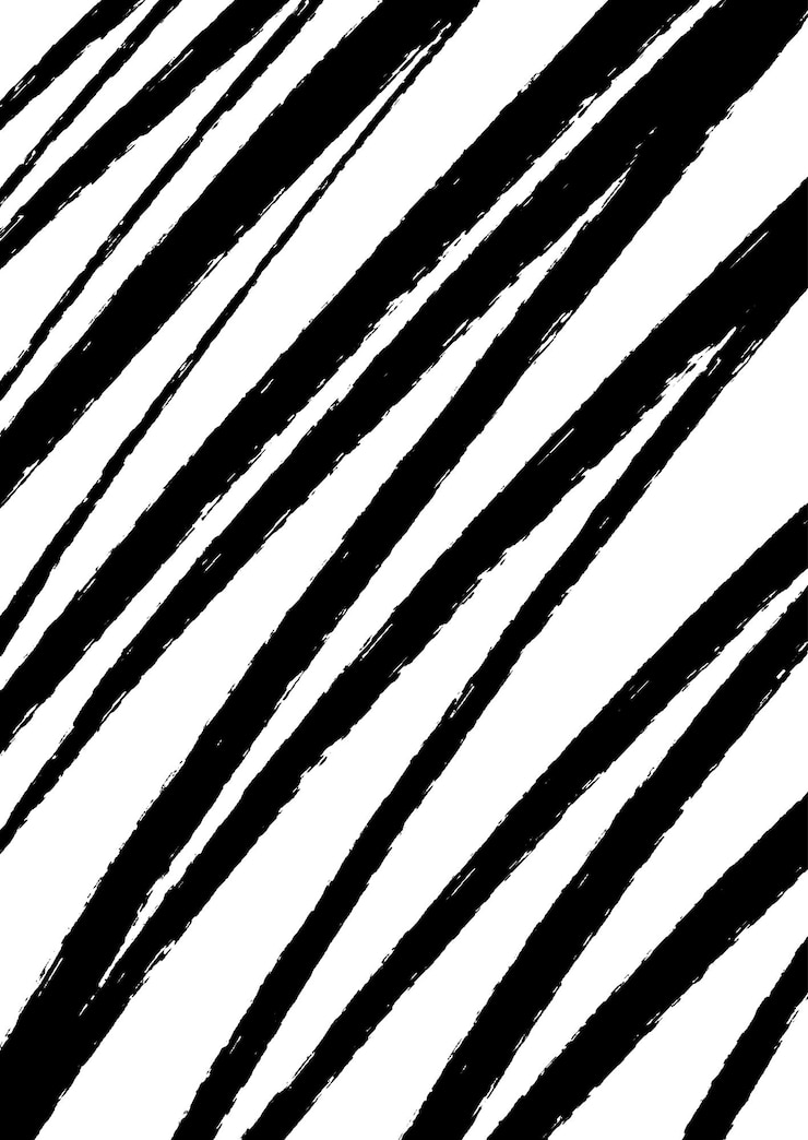 Vector Gratis abstract hand drawn striped pattern background