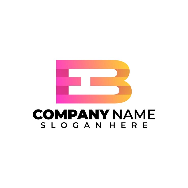 Vector Gratis abstract letter e and letter b logo
