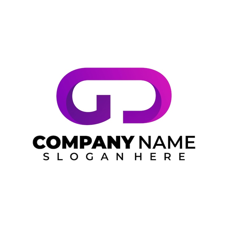 Vector Gratis abstract letter g and letter d logo