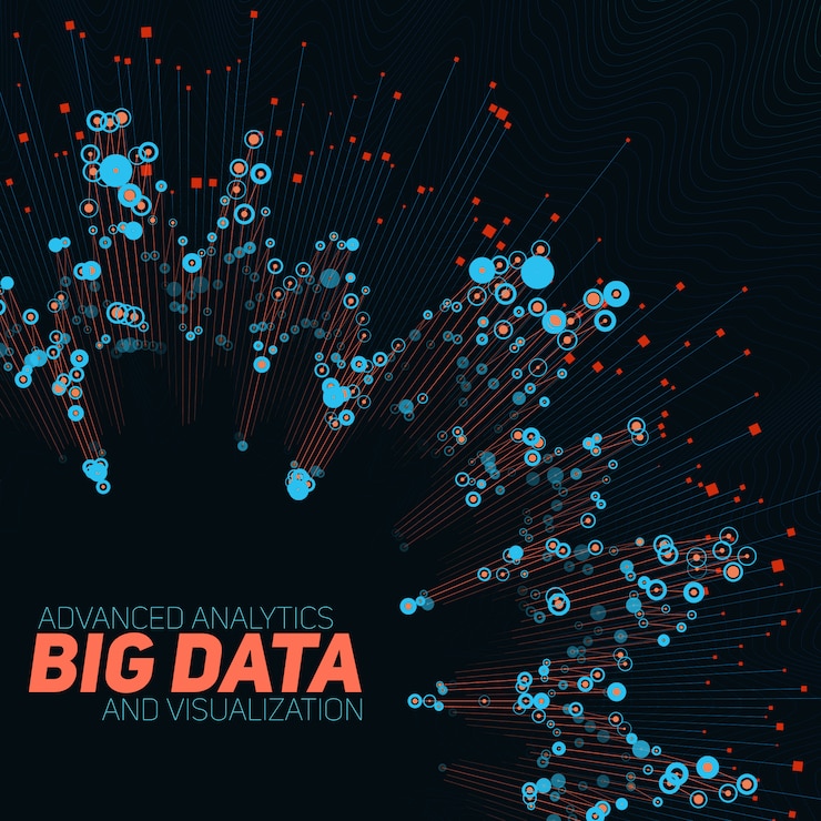 Vector Gratis abstract particles on dark background