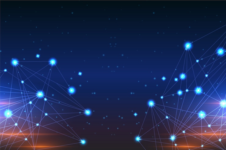 Vector Gratis abstract realistic technology particle background
