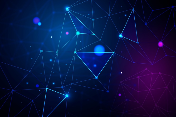 Vector Gratis abstract realistic technology particle background