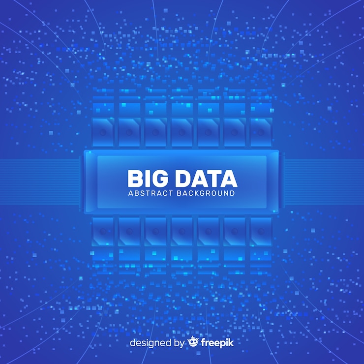 Vector Gratis abstract style big data background design
