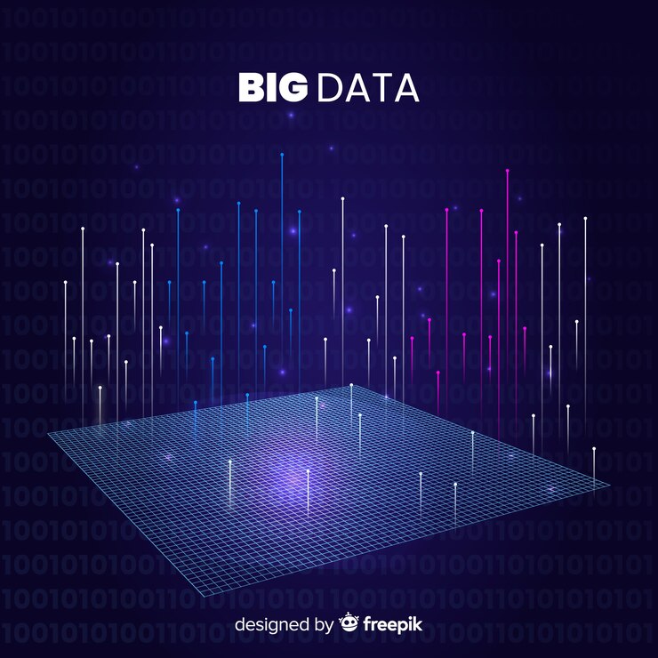 Vector Gratis abstract style big data background