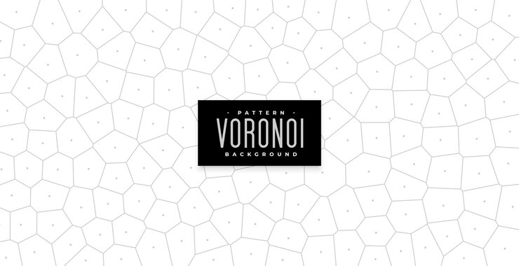 Vector Gratis abstract voronoi lines mesh pattern texture