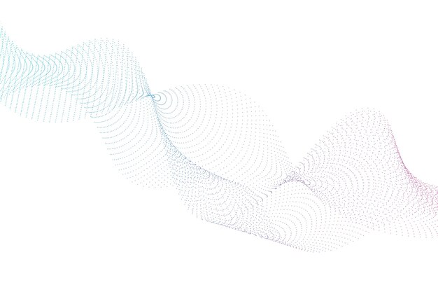 Abstract Wavy Lines Gradient Background