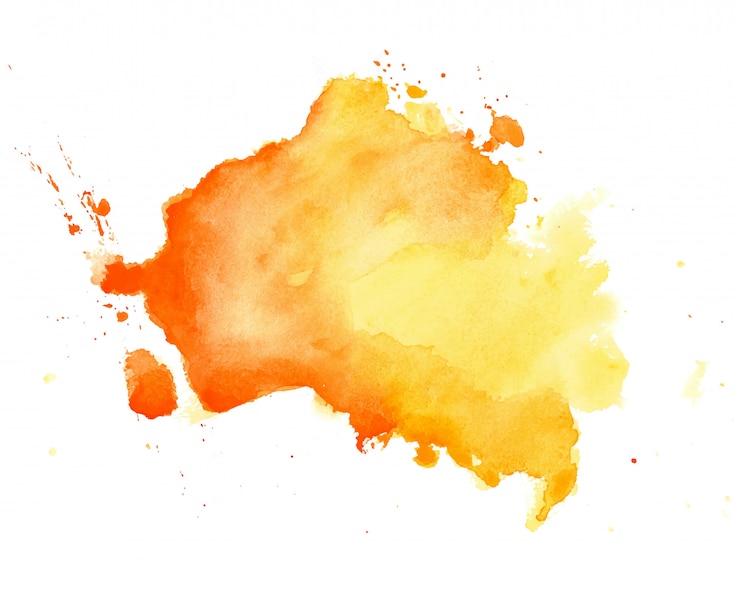 Vector Gratis abstract yellow watercolor hand drawn texture background