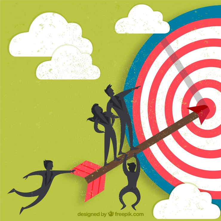 Vector Gratis achieved target concept