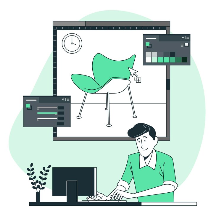 Vector Gratis add color concept illustration