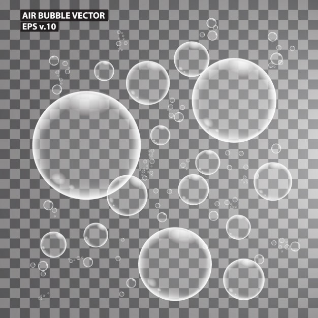 Vector Gratis air bubbles collection