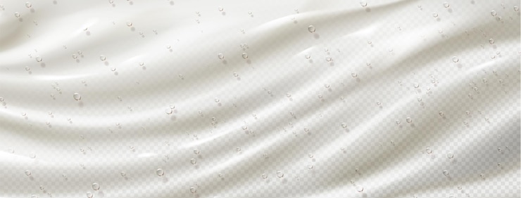 Vector Gratis air bubbles on transparent white background