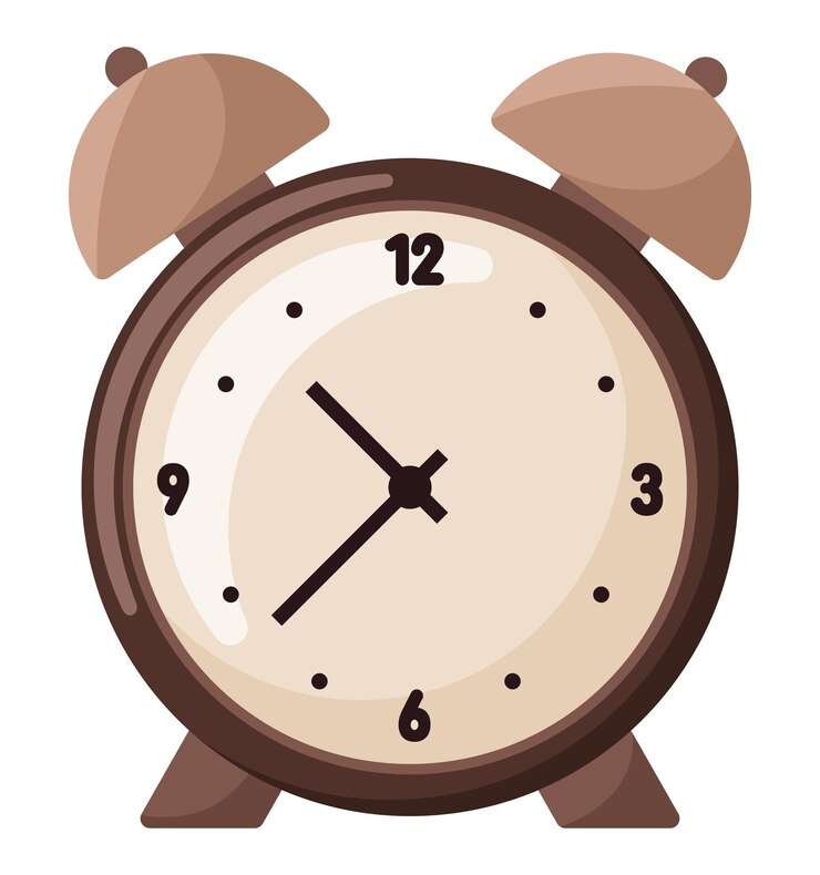 Vector Gratis alarm clock design