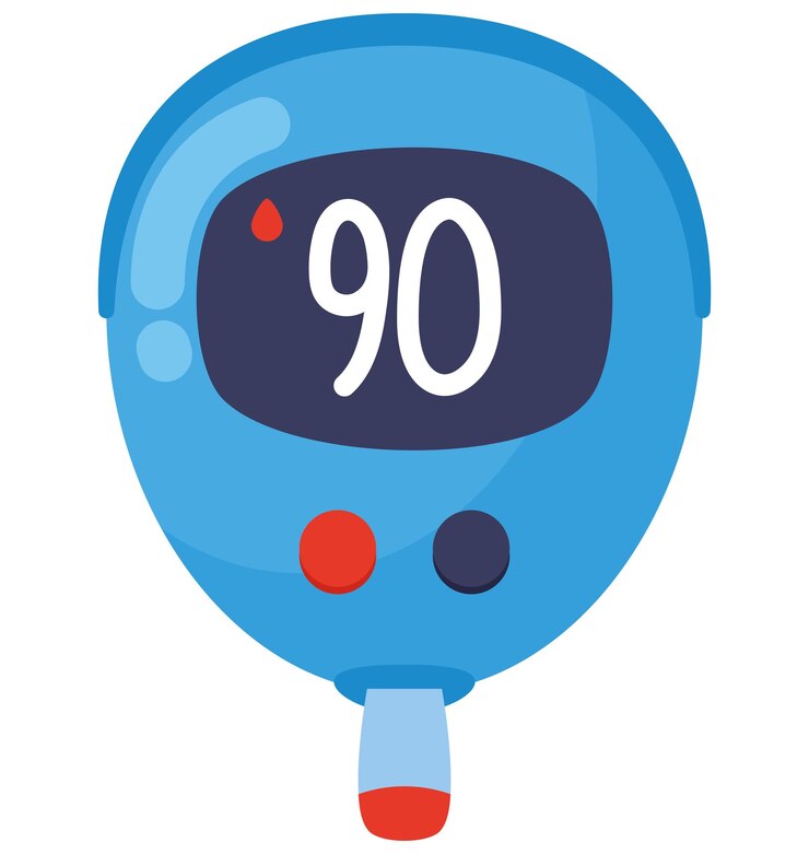 Vector Gratis alat medis glukometer