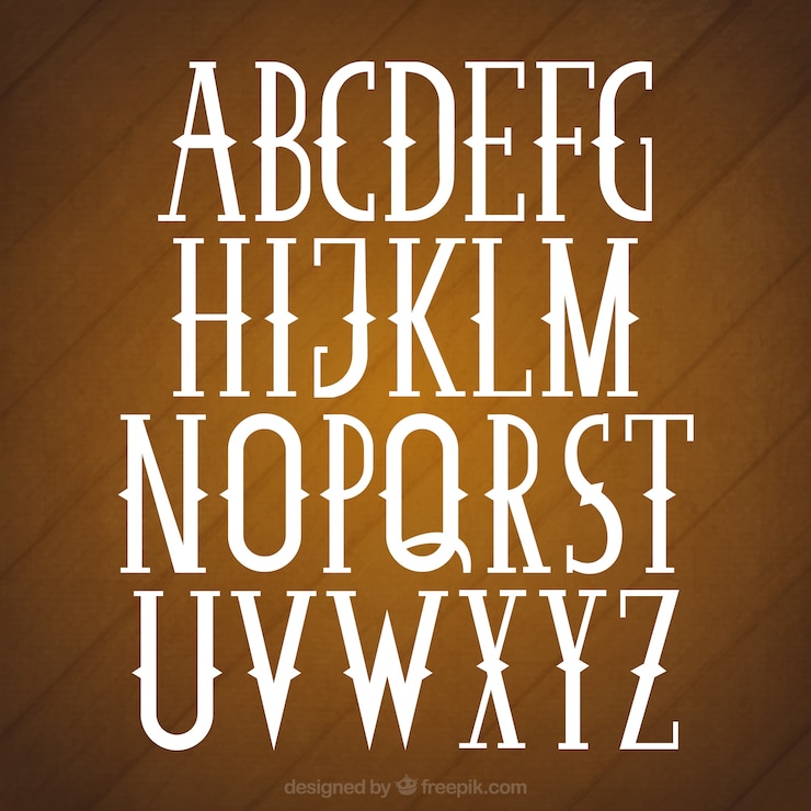 Vector Gratis alfabet retro