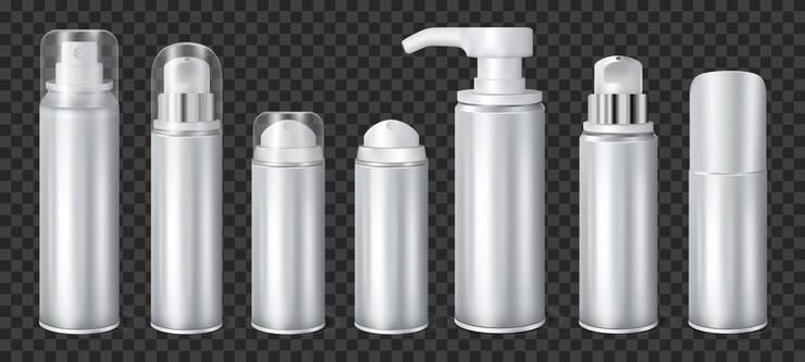 Vector Gratis aluminium spray can transparent