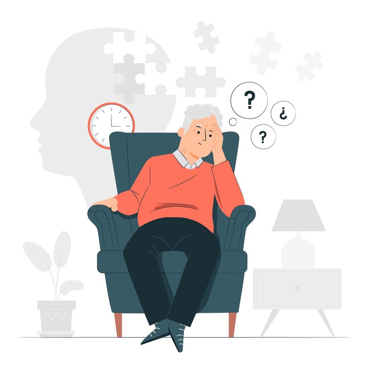 Vector Gratis alzheimer concept illustration
